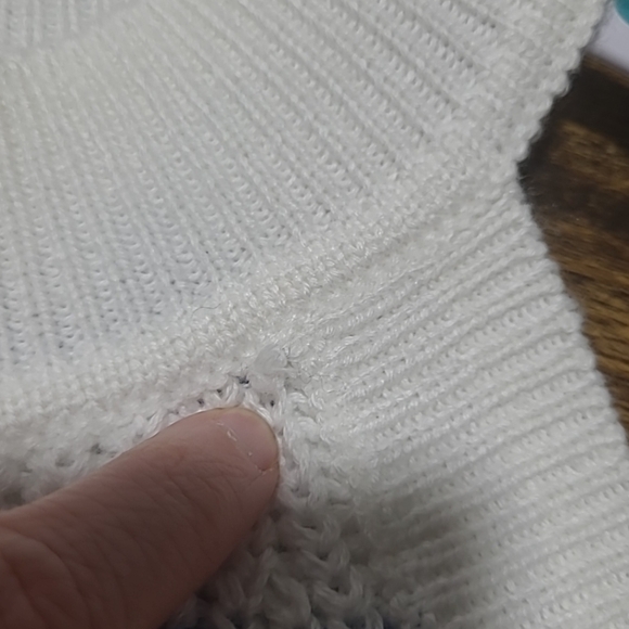 NWT RD Style Size Large Blue And White Striped Tank Sweater Stitch Fix - Picture 9 of 10